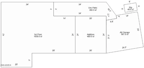 Floorplan - 2002 W Turney Ave, Phoenix, AZ 85015 photo 1 of 1
