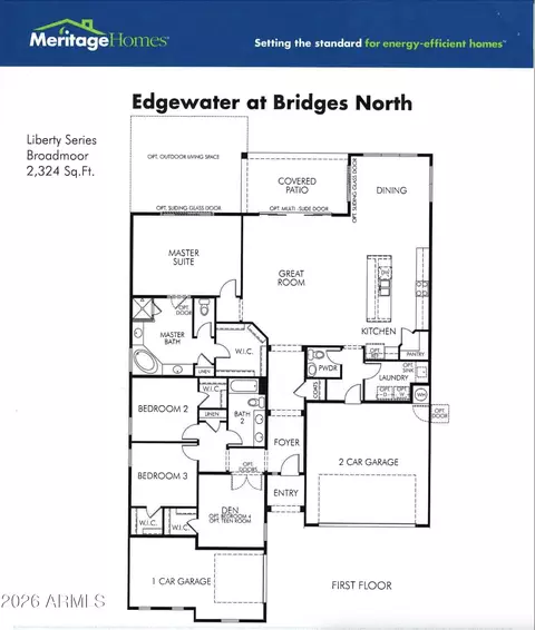 Floorplan - 3926 E Cassia Ln, Gilbert, AZ 85298 photo 1 of 2