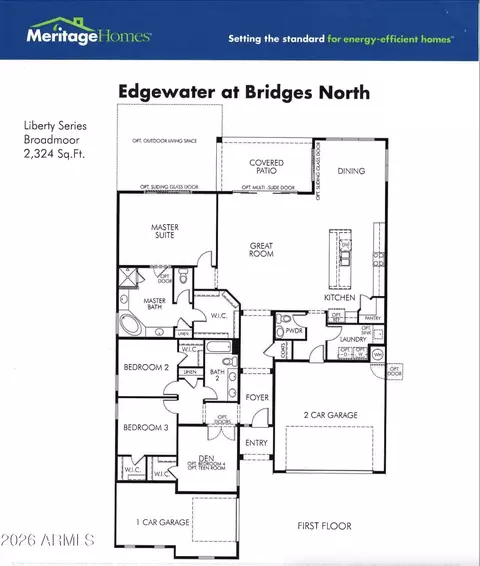 Floorplan - 3926 E Cassia Ln, Gilbert, AZ 85298 photo 2 of 2