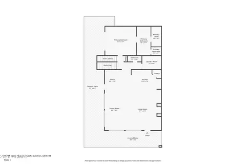 Floorplan - 1511 E Moon Vista St, Apache Junction, AZ 85119 photo 2 of 4