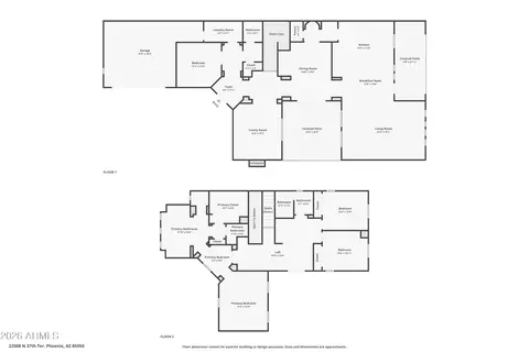 Floorplan - 22508 N 37th Ter, Phoenix, AZ 85050 photo 3 of 3