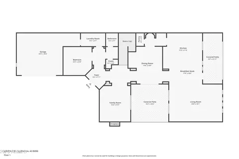 Floorplan - 22508 N 37th Ter, Phoenix, AZ 85050 photo 1 of 3