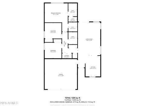 Floorplan - 1300 S Heritage Dr, Gilbert, AZ 85296 photo 1 of 2