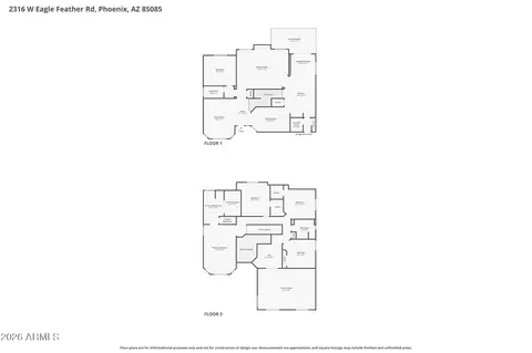 Floorplan - 2316 W Eagle Feather Rd, Phoenix, AZ 85085 photo 1 of 1