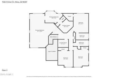 Floorplan - 7526 E Orion Cir, Mesa, AZ 85207 photo 3 of 3