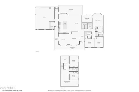 Floorplan - 701 Encinas Ave, Gilbert, AZ 85234 photo 1 of 1
