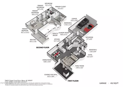 Floorplan - 7445 Eagle Crest Dr #1056, Mesa, AZ 85207 photo 2 of 2
