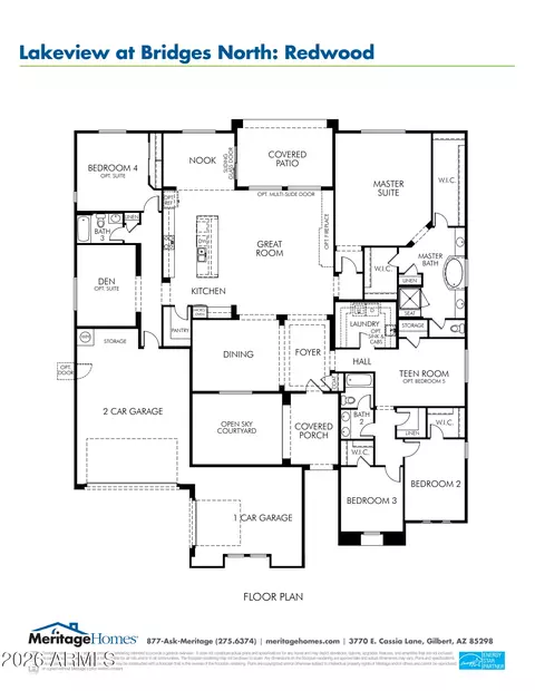 Floorplan - 3691 E Alfalfa Dr, Gilbert, AZ 85298 photo 1 of 1