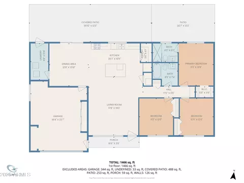 Floorplan - 3010 E Yucca St, Phoenix, AZ 85028 photo 1 of 2