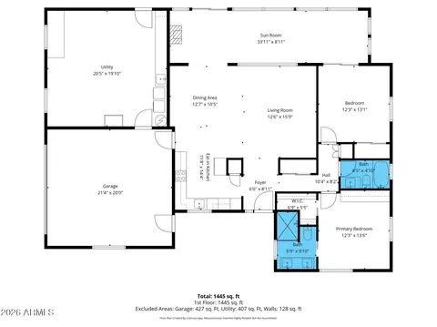 Floorplan - 755 N 63rd Pl, Mesa, AZ 85205 photo 2 of 4