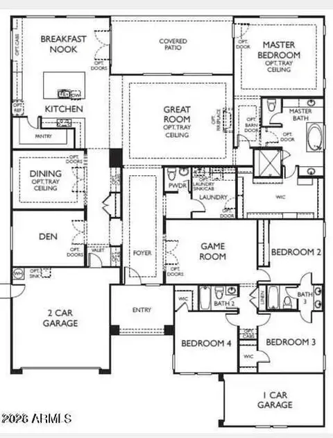 Floorplan - 3107 E Silo Dr, Gilbert, AZ 85296 photo 1 of 1