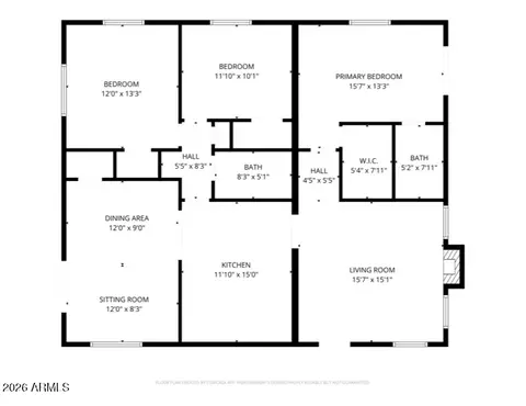 Floorplan - 935 E Oregon Ave, Phoenix, AZ 85014 photo 1 of 1