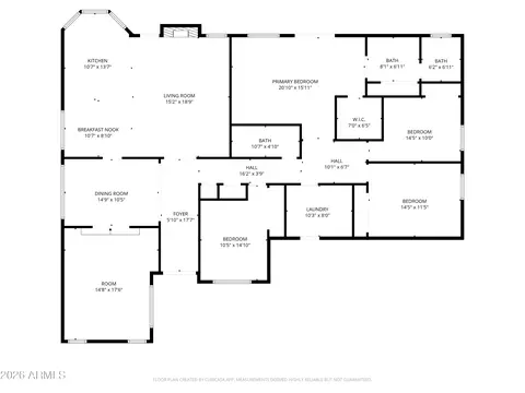 Floorplan - 319 E Hackamore St, Mesa, AZ 85201 photo 1 of 3