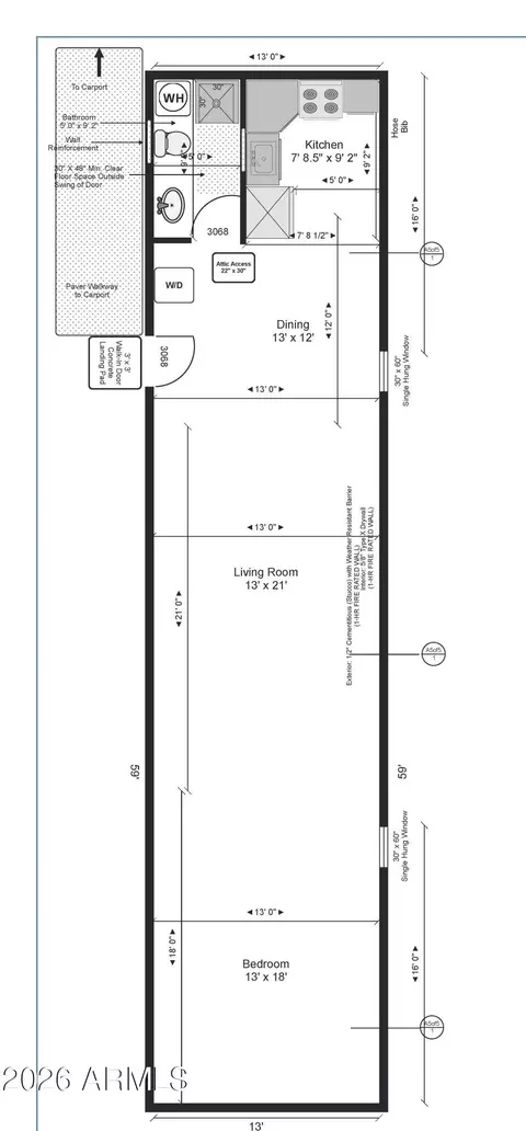 Floorplan - 2212 E Libby St, Phoenix, AZ 85022 photo 1 of 1