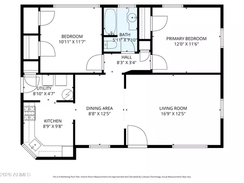 Floorplan - 931 W Mackenzie Dr, Phoenix, AZ 85013 photo 1 of 2