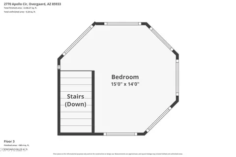 Floorplan - 2770 Apollo Cir, Overgaard, AZ 85933 photo 4 of 5