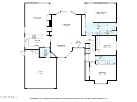 Floorplan - 12802 S 40th Pl, Phoenix, AZ 85044 photo 2 of 3