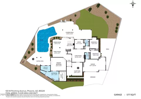 Floorplan - 133 W Pershing Ave, Phoenix, AZ 85029 photo 1 of 1