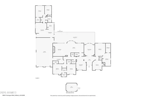 Floorplan - 2082 E Sanoque Blvd, Gilbert, AZ 85298 photo 1 of 1