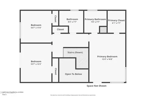 Floorplan - 4405 Estes Way, Phoenix, AZ 85044 photo 2 of 3