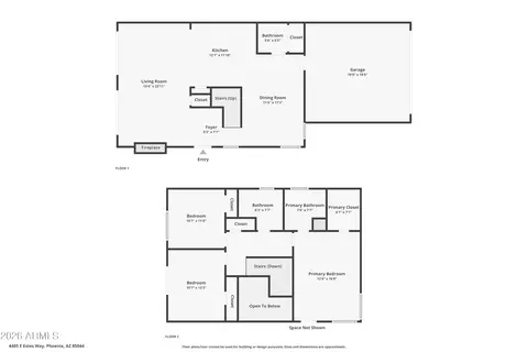 Floorplan - 4405 Estes Way, Phoenix, AZ 85044 photo 3 of 3
