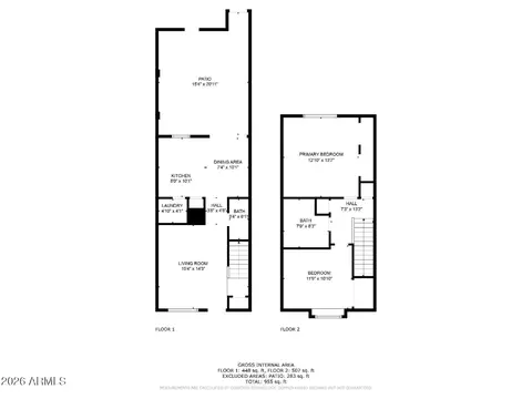 Floorplan - 1026 E Bendix Dr, Tempe, AZ 85283 photo 1 of 1