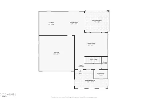 Floorplan - 4724 E Parkside Ln, Phoenix, AZ 85050 photo 1 of 2