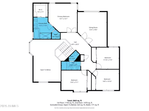 Floorplan - 4659 E Harwell St, Gilbert, AZ 85234 photo 2 of 3