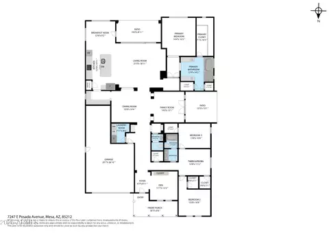 Floorplan - 7247 E Posada Ave, Mesa, AZ 85212 photo 3 of 6