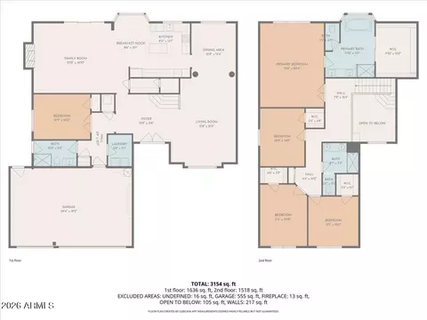 Floorplan - 4564 E Chuckwalla Cyn, Phoenix, AZ 85044 photo 1 of 1