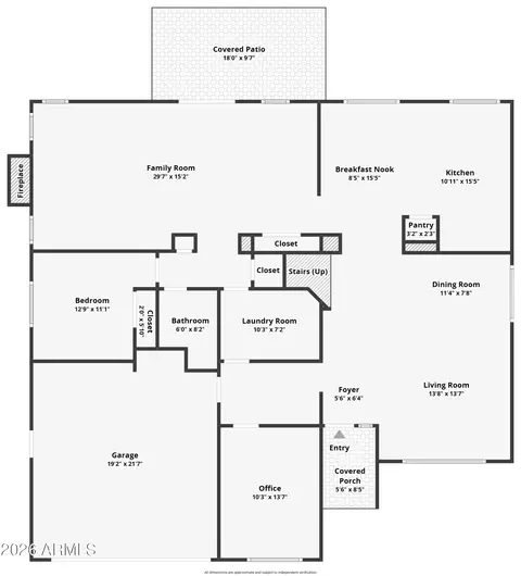 Floorplan - 4266 E Millbrae Ln, Gilbert, AZ 85234 photo 1 of 2