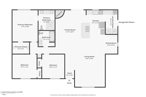Floorplan - 3601 E Cholla St, Phoenix, AZ 85028 photo 1 of 2