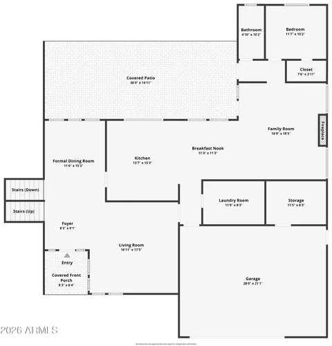 Floorplan - 2115 E Woodman Dr, Tempe, AZ 85283 photo 1 of 3