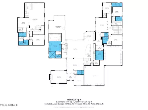 Floorplan - 2174 E Mead Dr, Gilbert, AZ 85298 photo 2 of 3