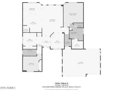 Floorplan - 3447 E Harvard Ave, Gilbert, AZ 85234 photo 1 of 1