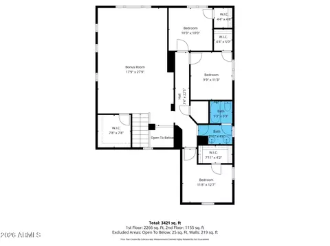 Floorplan - 2559 E Penedes Dr, Gilbert, AZ 85298 photo 3 of 6