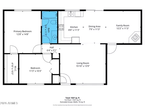 Floorplan - 2222 E Marconi Ave, Phoenix, AZ 85022 photo 1 of 2