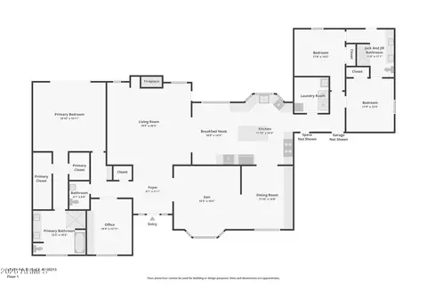 Floorplan - 3317 E Fox St, Mesa, AZ 85213 photo 1 of 1