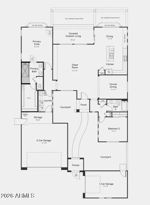 Floorplan - 17895 W Windmere Dr, Goodyear, AZ 85338 photo 1 of 2
