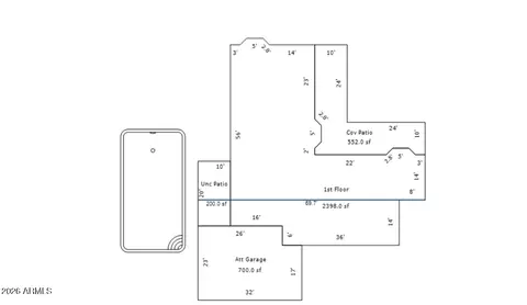 Floorplan - 35645 N 7th St, Phoenix, AZ 85086 photo 1 of 1