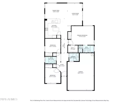Floorplan - 3402 E Powell Way, Gilbert, AZ 85298 photo 1 of 3