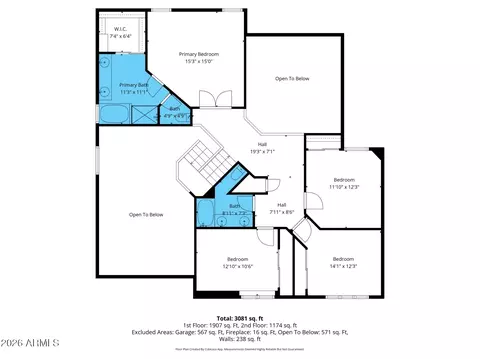Floorplan - 1737 E Samuel Dr, Phoenix, AZ 85024 photo 2 of 2