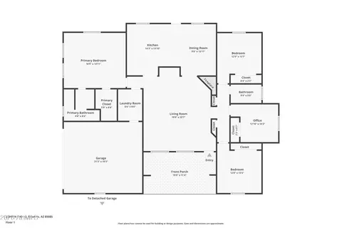 Floorplan - 33449 N 10th St, Phoenix, AZ 85085 photo 1 of 1