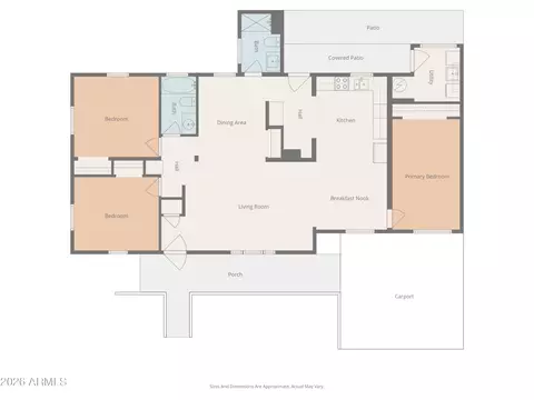 Floorplan - 1020 E Oregon Ave, Phoenix, AZ 85014 photo 1 of 2