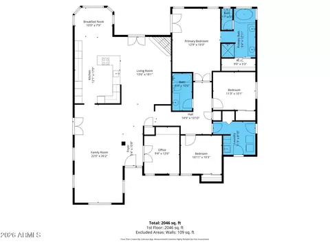 Floorplan - 3107 E Nance St, Mesa, AZ 85213 photo 1 of 2