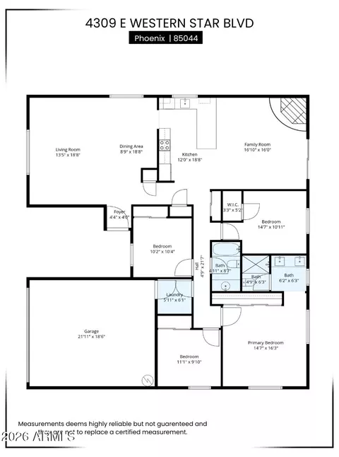 Floorplan - 4309 E Western Star Blvd, Phoenix, AZ 85044 photo 1 of 1