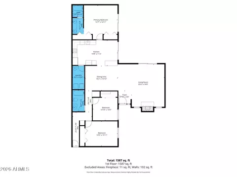 Floorplan - 2119 E Alameda Dr, Tempe, AZ 85282 photo 1 of 1