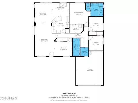 Floorplan - 2554 E Morgan Ct, Gilbert, AZ 85295 photo 1 of 1