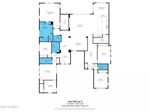 Floorplan - 10603 E Tumbleweed Ave, Mesa, AZ 85212 photo 1 of 1