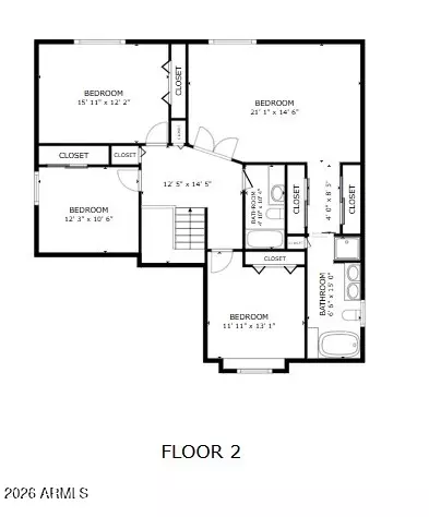 Floorplan - 4721 E Sandra Ter, Phoenix, AZ 85032 photo 2 of 5